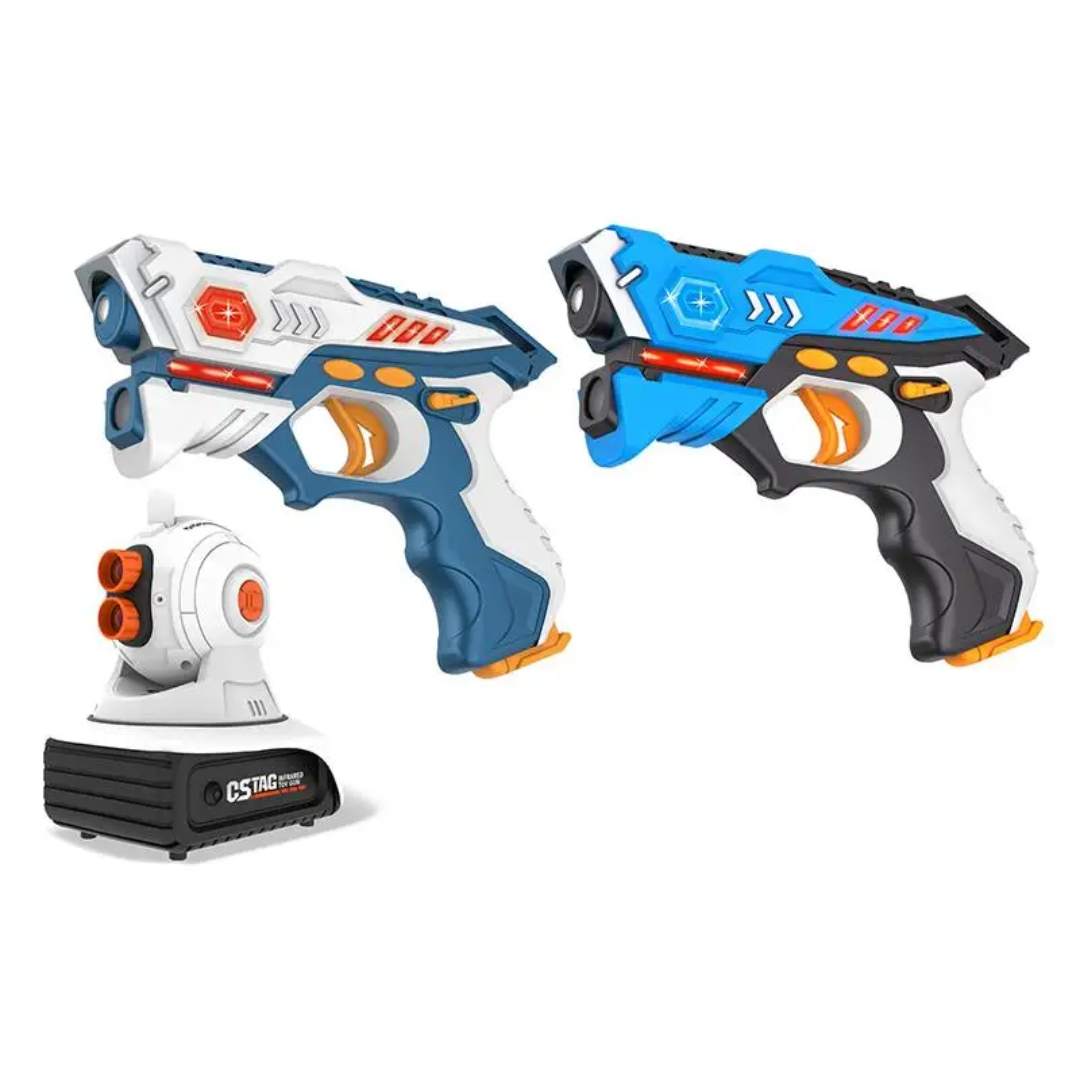 PROYECTOR DE BATALLA LÁSER PARA TODA LA FAMILIA - INCLUYE 2 PISTOLAS Y 3 ESCENARIOS DISTINTOS | 55% de Descuento hasta el 30 de Septiembre
