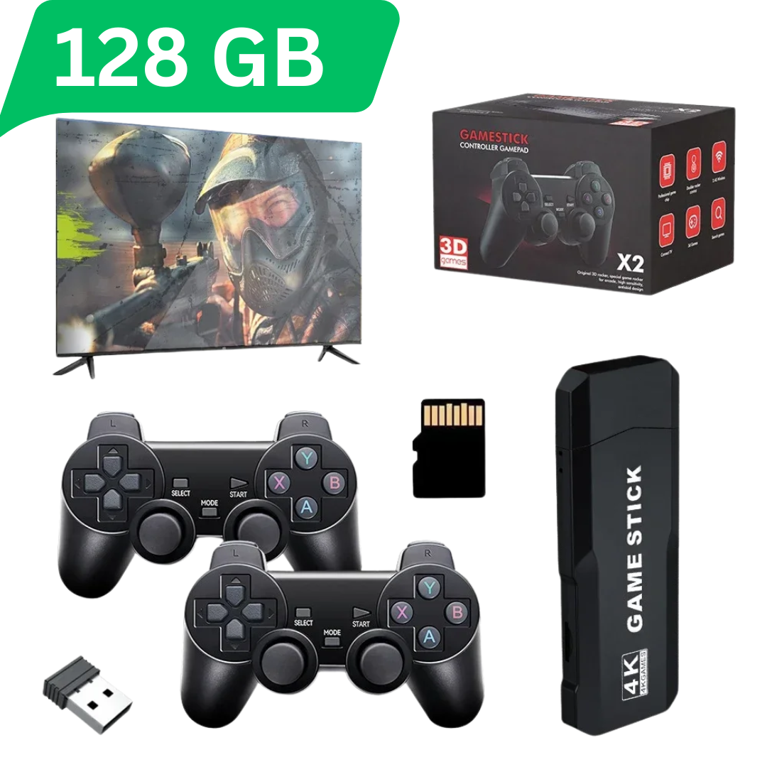 BlackSale | RetroStick Pro™ – Stick Retro de Juegos 3D + 2 Mandos Inalámbricos | Incluye hasta 128 GB + 55% Descuento Solo hasta el 30 de Septiembre⌛