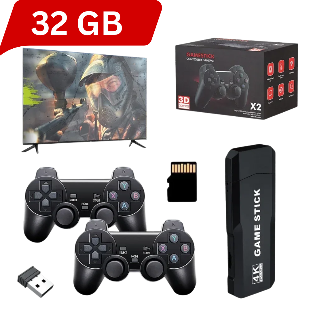 BlackSale | RetroStick Pro™ – Stick Retro de Juegos 3D + 2 Mandos Inalámbricos | Incluye hasta 128 GB + 55% Descuento Solo hasta el 30 de Septiembre⌛