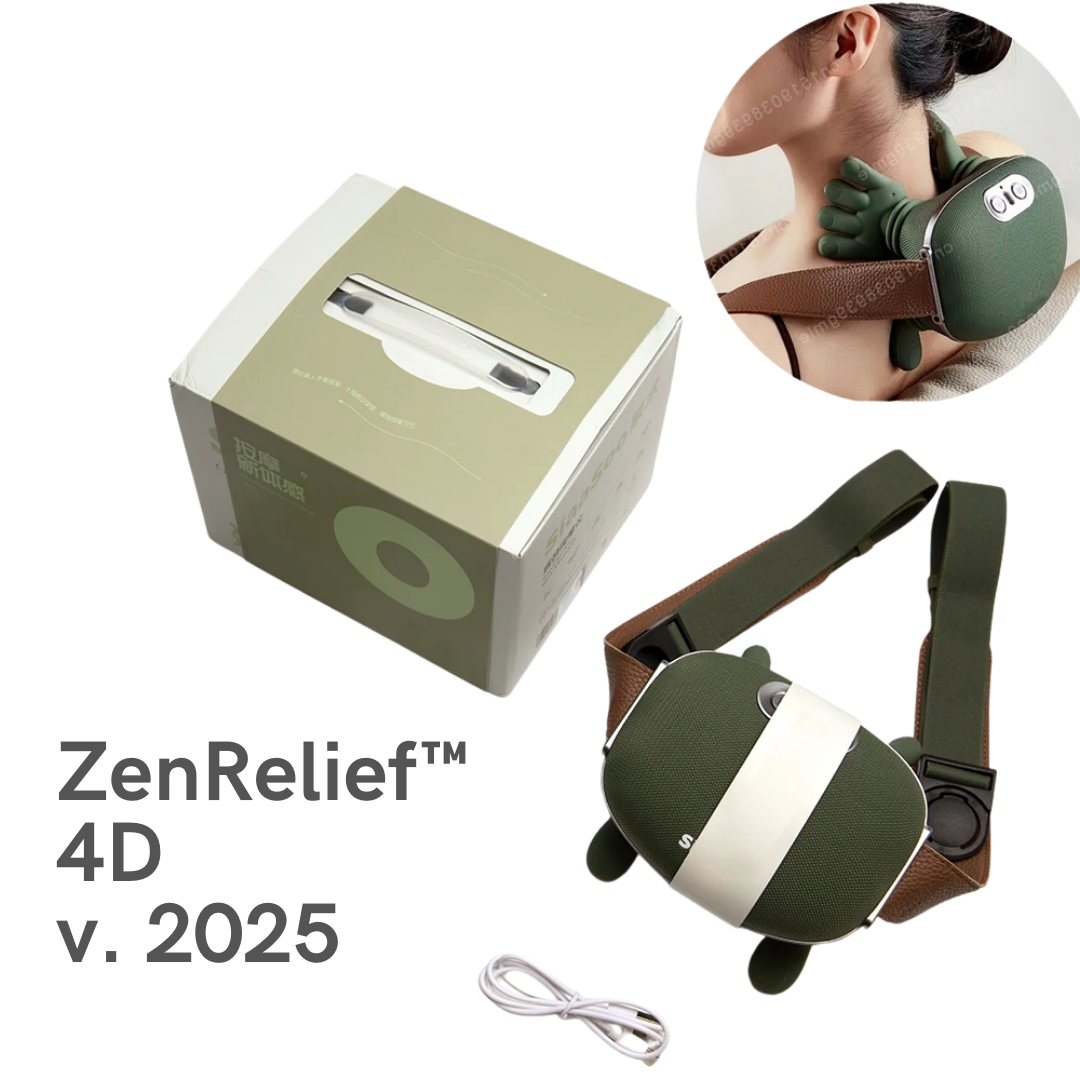 Especial BlackSale | ZenRelief™ Automasajeador profesional inalámbrico 4D | 55% Descuento Solo hasta el 30 de Septiembre⌛